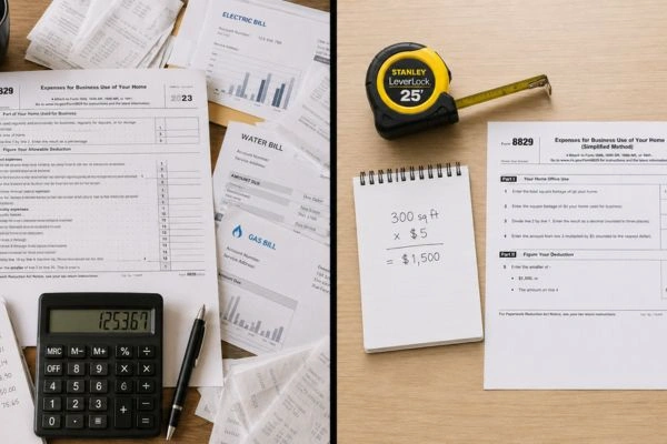 Regular versus simplified home office deduction method
