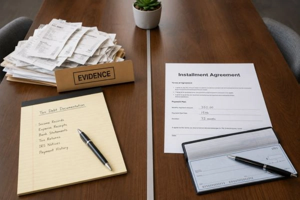 Contesting versus resolving tax debt options
