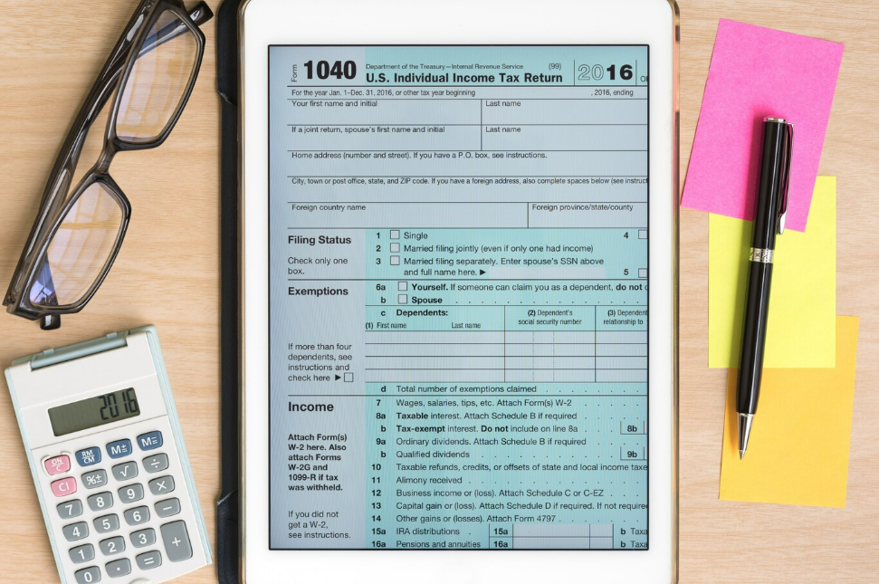 1040 form to be fill out by individual filers