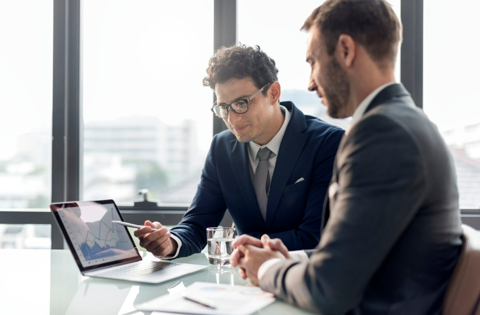 A taxpayer listening to a tax professional