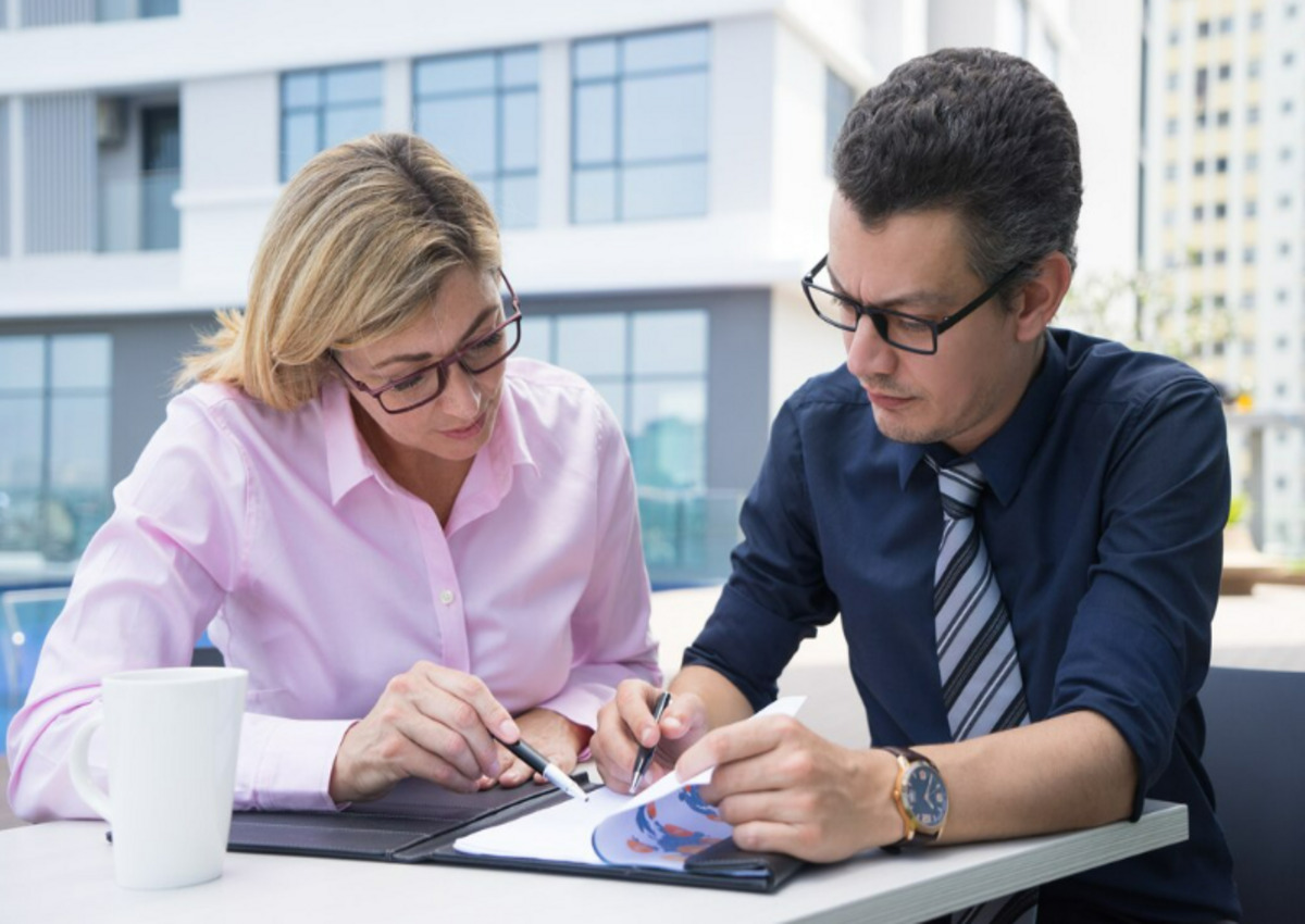 An IRS auditor doing field audit