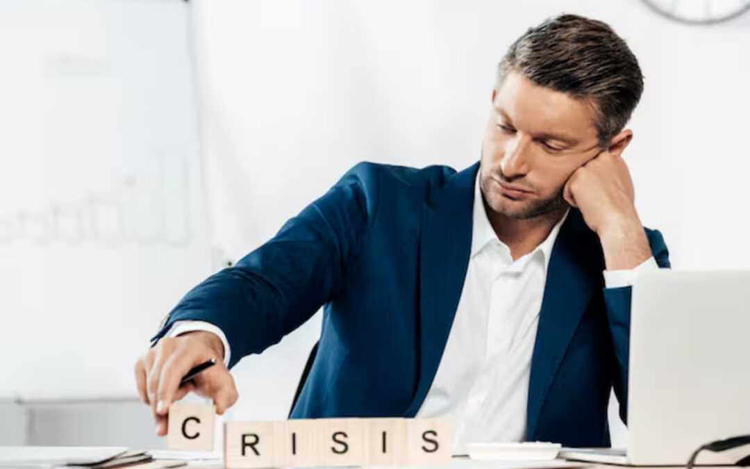 A businessman thinking of filing for bankruptcy