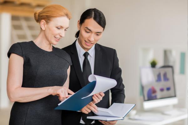 a professional tax auditor helping a person