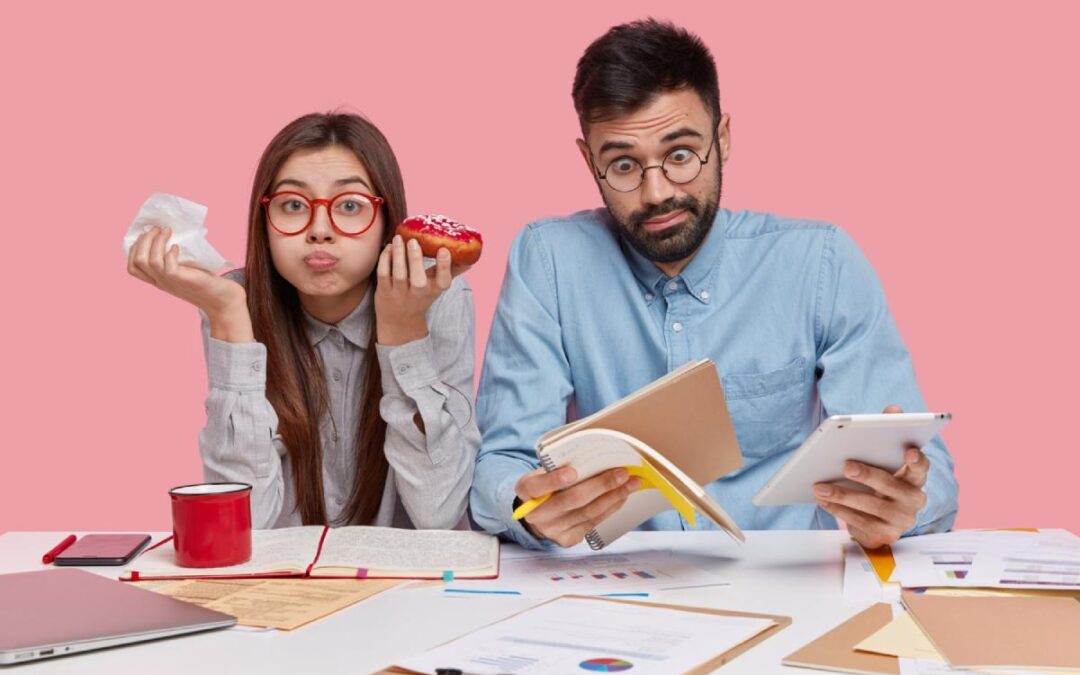 couple shock looking at the tax audit report