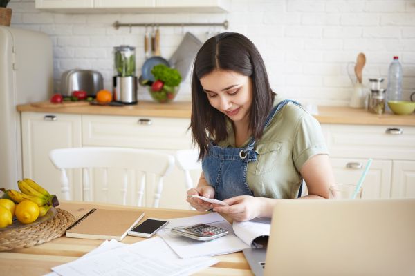 Woman enjoying tax settlement rewards