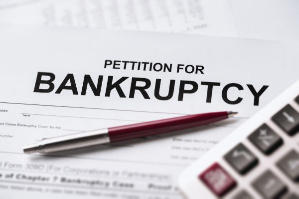 Petition for bankruptcy papers