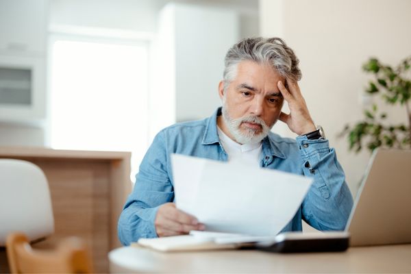 Man facing IRS installment agreement rejection