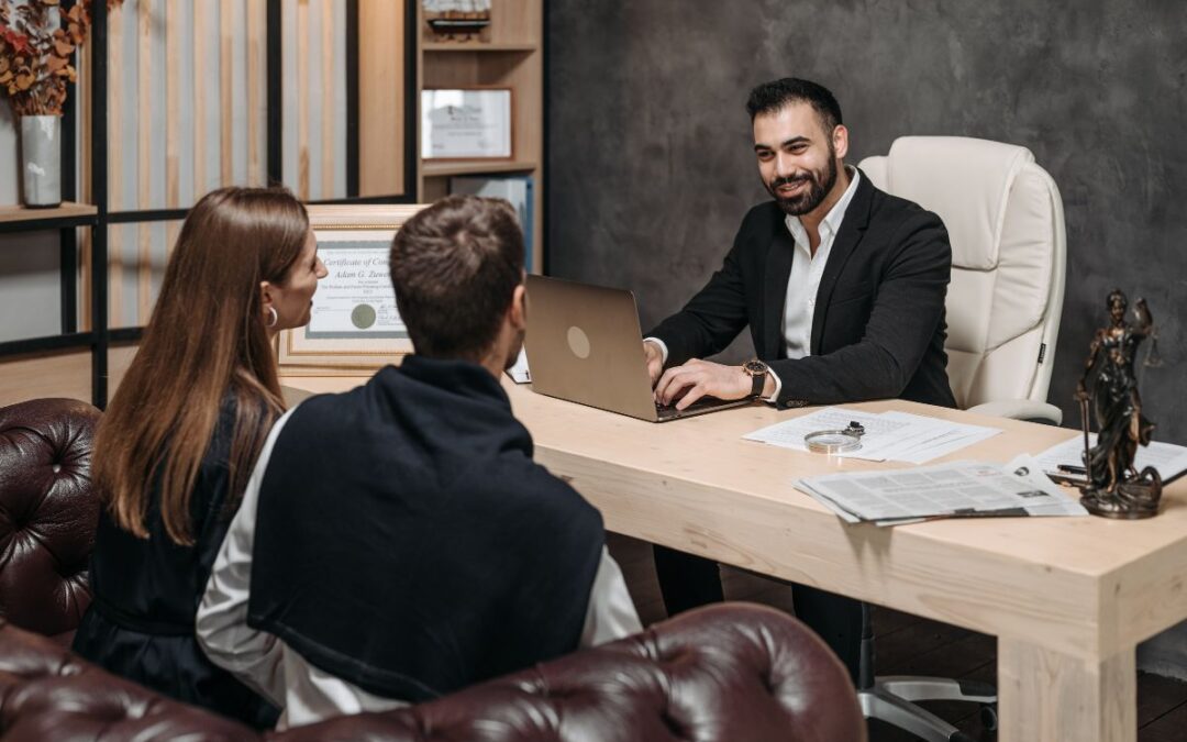 Business partners seeking advice from a tax attorney.