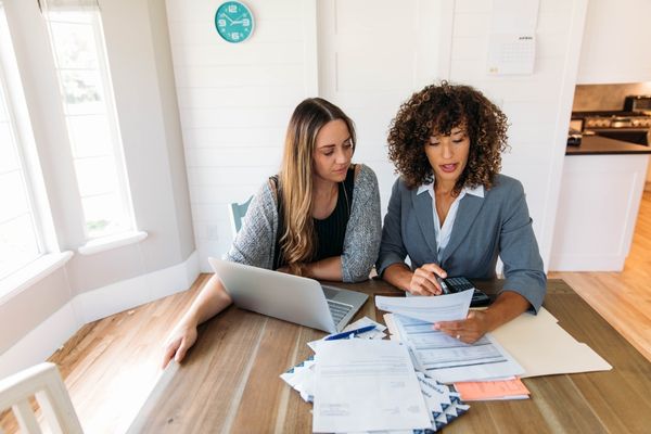 Woman receiving professional tax levy help