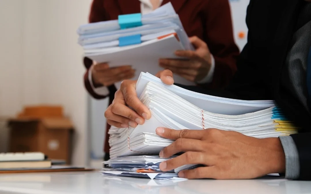 Tax professional preparing for an audit.