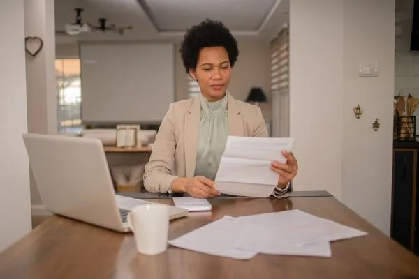 Woman struggling with unfiled tax problems