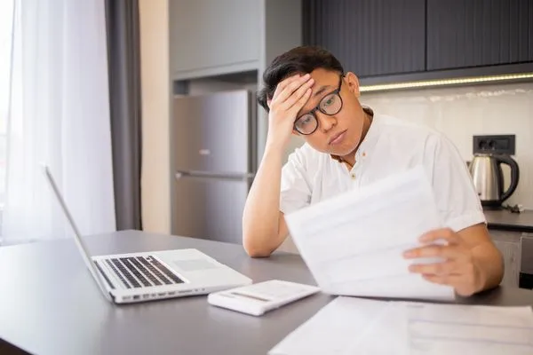 Man facing consequences of unfiled taxes