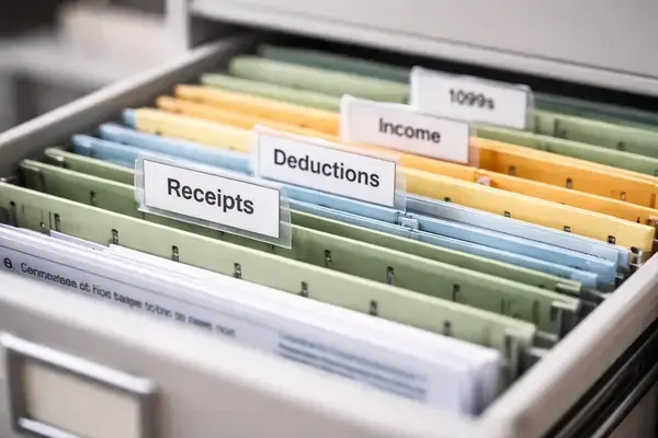 Organized tax records filing system to reduce audit risk