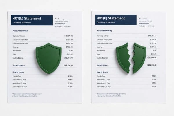 Protected versus vulnerable retirement account from IRS