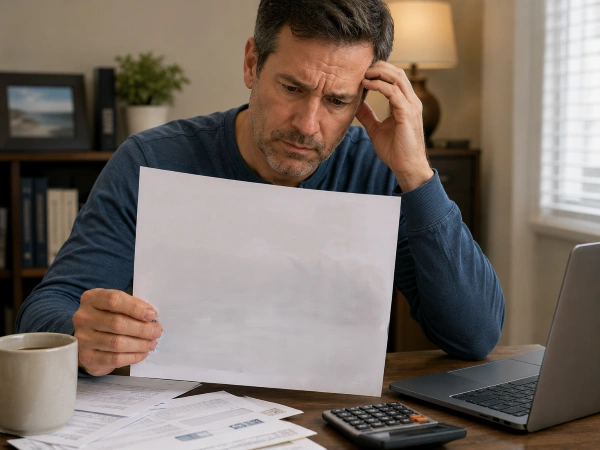 IRS penalty calculations showing failure to file and failure to pay rates