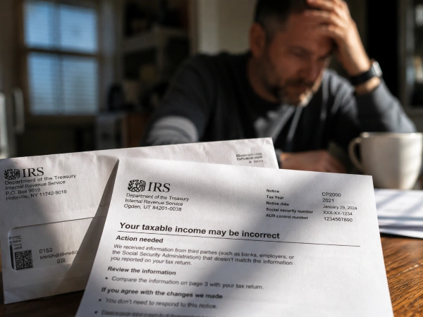 Rejected offer in compromise letter from the IRS on a table