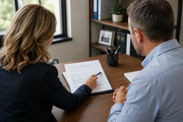 Tax advisor explaining how a partial payment installment agreement works to a client