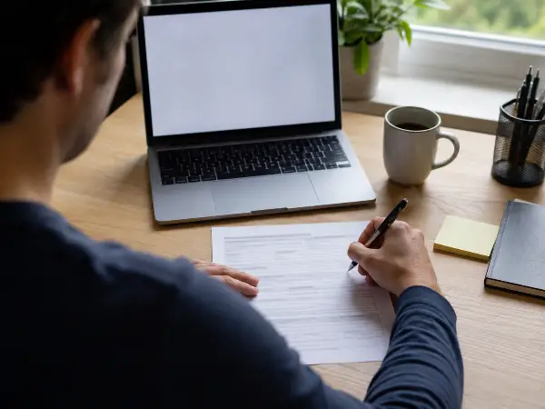 Person completing a paper form to request a Collection Due Process hearing
