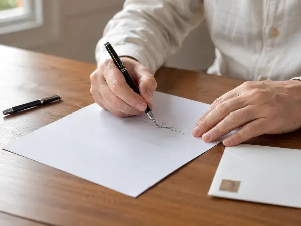 Signing and mailing a CP2000 response letter