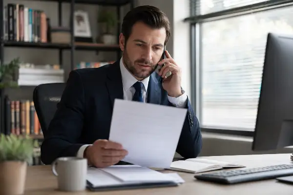 Tax professional working an innocent spouse relief case with the IRS
