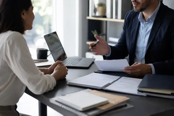 Meeting a tax professional for help with a CP2000 notice