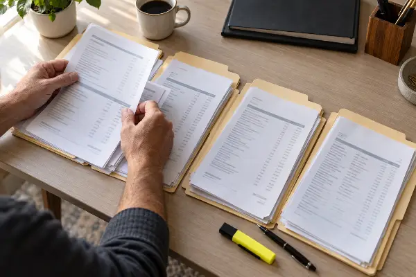 Sorting bank deposits into categories for an IRS deposit reconciliation